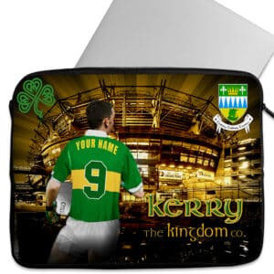 Personalised Kerry Gaelic Football Laptop Sleeve iPad Case GA08