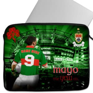 Personalised Mayo Gaelic Football Laptop Sleeve iPad Case GA12