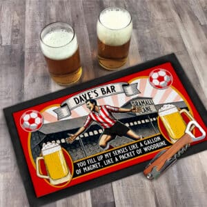Personalised Sheffield United Bar Runner Football Beer Mat SBR76