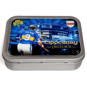 Personalised Tipperary Gaelic Hurling Tobacco Tin GA15