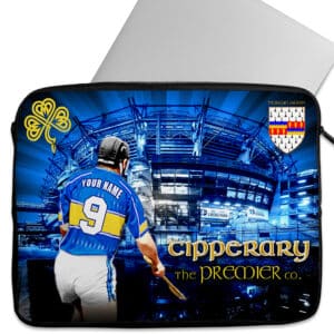 Personalised Tipperary Gaelic Hurling Laptop Sleeve iPad Case GA15