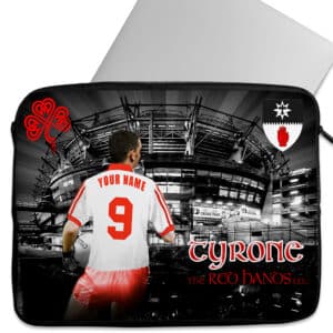 Personalised Tyrone Gaelic Football Laptop Sleeve iPad Case GA16