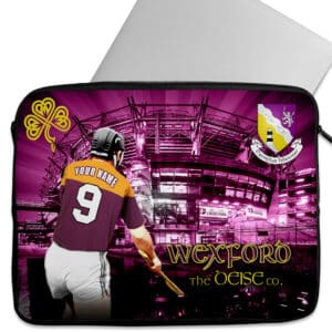 Personalised Wexford Gaelic Hurling Laptop Sleeve iPad Case GA18