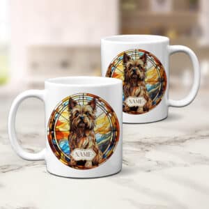 Personalised Cairn Terrier Dog Portrait Mug GDM24