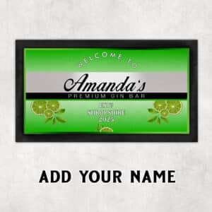 Personalised Gordon's Gin Bar Runner Beer Mat KBR15