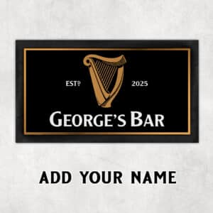 Personalised Guinness Bar Runner Beer Mat KBR17