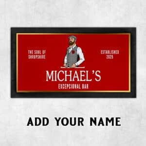 Personalised Madri Bar Runner Beer Mat KBR23
