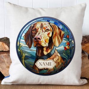 Personalised Weimaraner Dog Portrait Cushion Cover GDC96