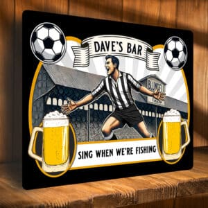 Personalised Grimsby Football Retro Stadium Beer Bar Metal Sign SBS36