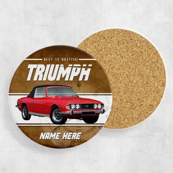 Personalised Triumph Stag Classic Car Mug & Coaster Set CLC53 - Image 2