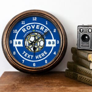 Personalised Bristol Rovers Retro Football Fan Wall Clock FBC11