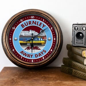 Personalised Burnley Football Away Days Wall Clock FTC11