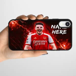 Personalised Declan Rice Arsenal Football Player Gel Phone Case NLP41