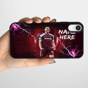 Personalised Declan Rice West Ham Football Player Gel Phone Case NLP27
