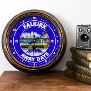 Personalised Falkirk Football Away Days Wall Clock FTC27