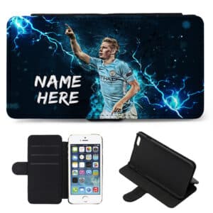 Personalised Kevin De Bruyne Manchester City Football Player Flip Phone Case NLP23