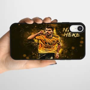 Personalised Neves Wolves Football Player Gel Phone Case NLP10