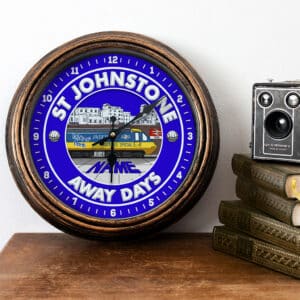 Personalised St Johnstone Football Away Days Wall Clock FTC67
