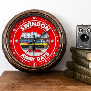 Personalised Swindon Football Away Days Wall Clock FTC73