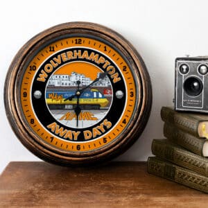 Personalised Wolverhampton Football Away Days Wall Clock FTC78
