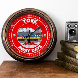 Personalised York Football Away Days Wall Clock FTC80