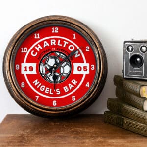 Personalised Charlton Retro Football Fan Wall Clock FBC15