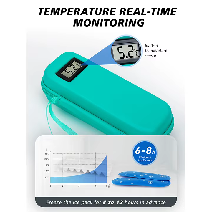 Mounjaro Pen Case Insulin Cool Digital Temperature Display Holiday Travel Bag - Image 3