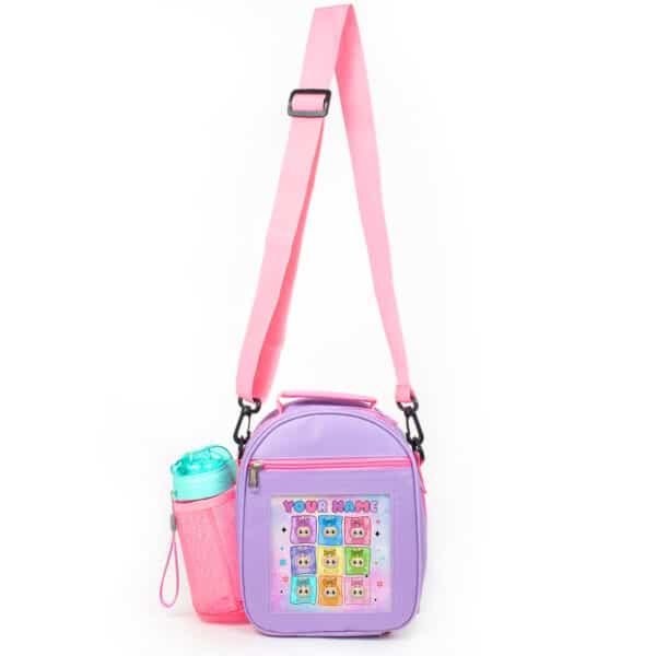 Personalised Labubu Dolls Lunch Bag Girls School Insualted Cooler Box LAB02 - Image 4