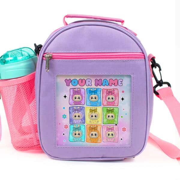 Personalised Labubu Dolls Lunch Bag Girls School Insualted Cooler Box LAB02 - Image 3