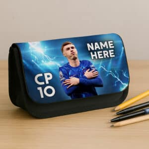Personalised Palmer Chelsea Football Player Black Pencil Case LUP08