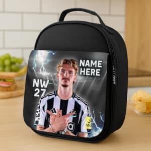 Personalised Woltemade Newcastle Football Black School Lunch Bag LU25