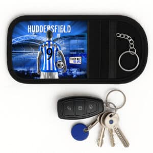 Personalised Huddersfield Football Faraday Key Pouch Signal Blocker Case AF65