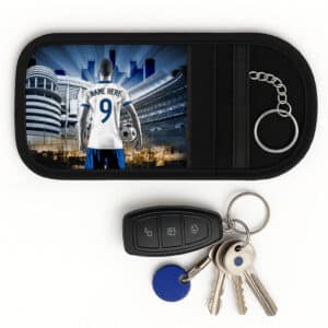 Personalised Real Madrid Football Faraday Key Pouch Signal Blocker Case AF109