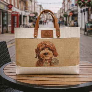 Cockapoo Tote Bag Personalised Dog Shopper Handbag KDC14