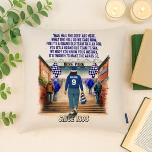 Women's Football Dundee FC Personalised Watercolour Stadium Cushion Cover SFC109