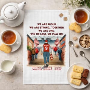 Women's Football Rotherham Personalised Kitchen Tea Towel SFC148