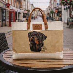 Rottweiler Tote Bag Personalised Dog Shopper Handbag KDC29