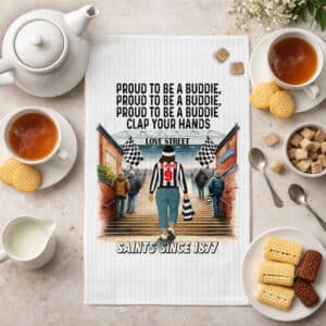 Women's Football St Mirren Personalised Kitchen Tea Towel SFC154