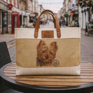 Yorkie Tote Bag Personalised Dog Shopper Handbag KDC36