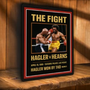 Hagler v Hearns Boxing Match Metal Wall Sign BOX12