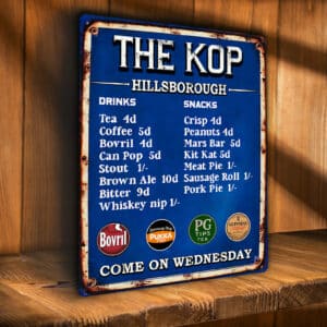 Sheffield Wednesday Football Snack Bar Metal Wall Sign RBS49