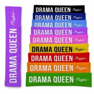 Personalised Dog Lead Sleeve 'Drama Queen' Leash Cover