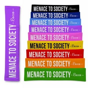 Personalised Dog Lead Sleeve 'Menace To Society' Leash Cover