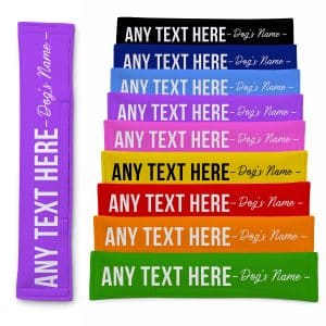Personalised Dog Lead Sleeve - Add Your Own Text Leash Cover