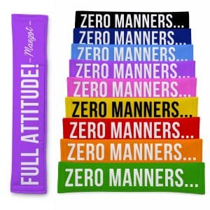 Personalised Dog Lead Sleeve 'Zero Manners' Leash Cover