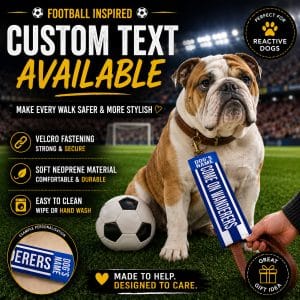 Personalised Bolton Football Inspired Dog Lead Sleeve DLF09