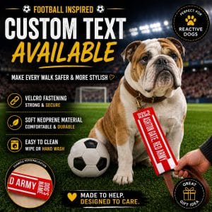 Personalised Bristol City Football Inspired Dog Lead Sleeve DLF14