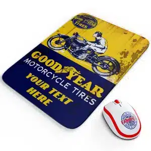 Personalised Goodyear Tyres Mouse Mat Garage Work Gift OC10