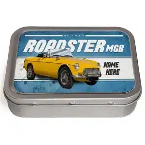 Personalised MGB Roadster Tobacco Tin Classic Car CLP33