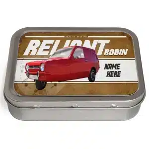 Personalised Reliant Robin Tobacco Tin Classic Car CLP43